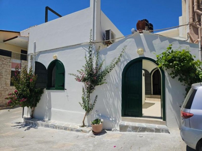 Kalo Chorio bei Chersonisos Kreta, Kalo Chorio: Traditionelles Steinhaus mit Dachterrasse und Meerblick zu verkaufen Haus kaufen